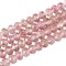60Pcs Handmade Gold Sand Lampwork Faceted Rondelle Glass Beads